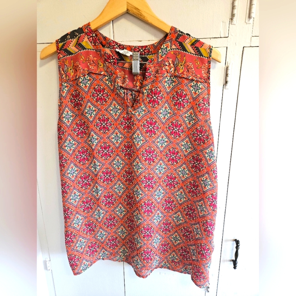 Artisan NY sleeveless blouse Size XL